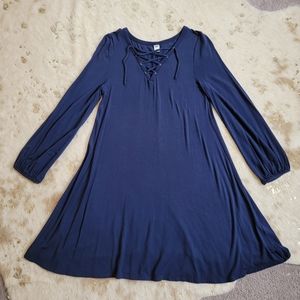 Navy blue long sleeve dress